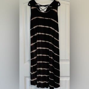 Vibe Tye Die Midi Stretchy Beachy Dress Size 1X